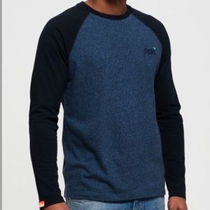 SuperDry Men’s Long sleeve baseball tee